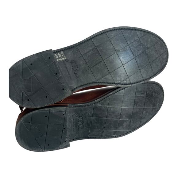 J. Crew Oar Striped Chelsea Leather Boots Size 11.5 - Picture 10 of 10